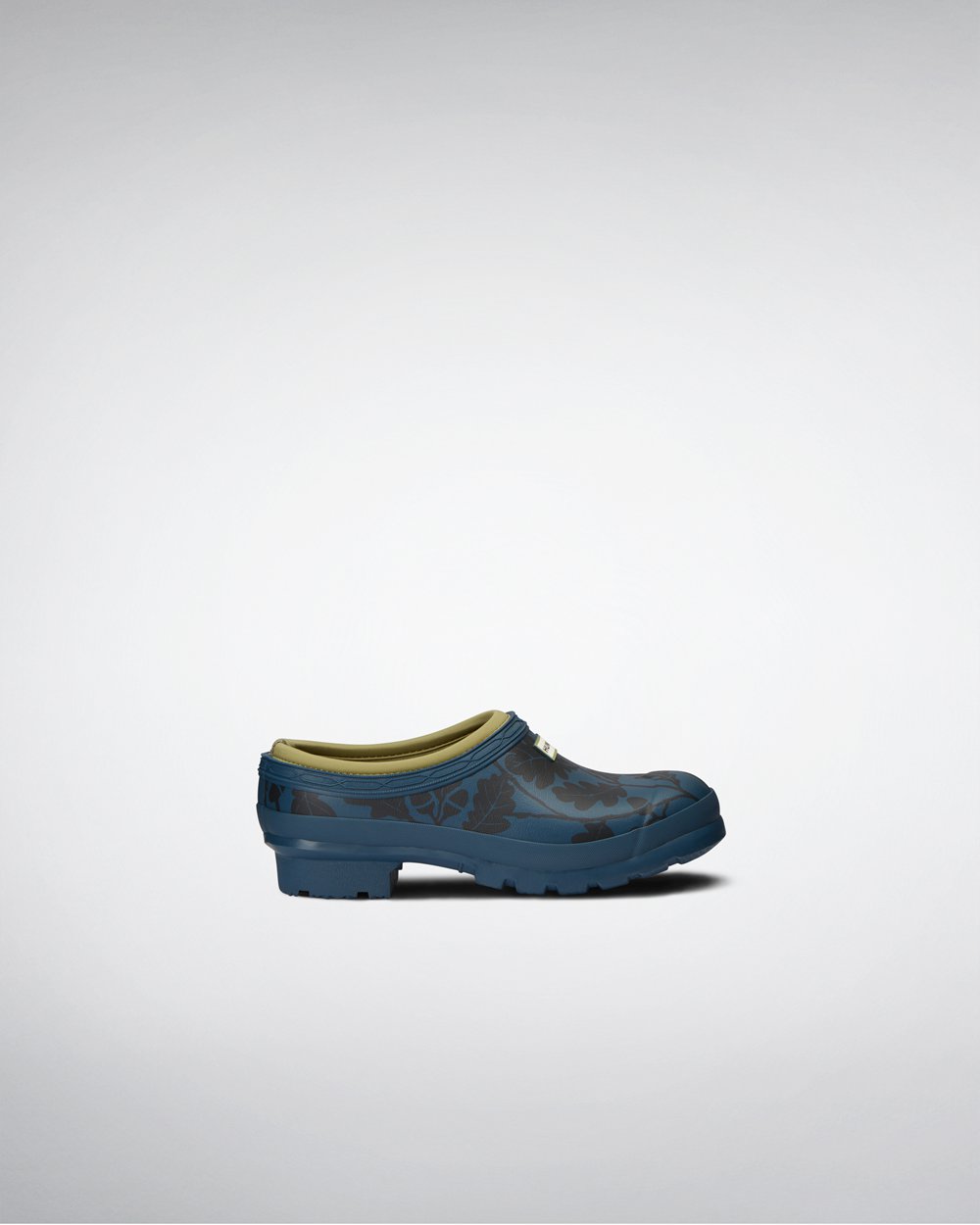 Hunter Clogs Bayan Mavi - National Trust Print Gardener Clog - Türkiye IA2795814